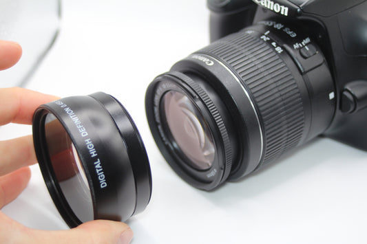 Super Wide Angle Lens Adapter Filter 0.45x - 52mm / 58mm