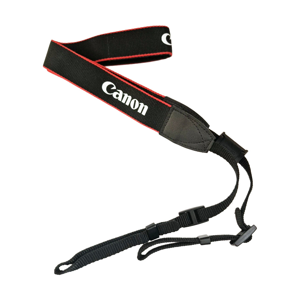 Canon EOS Digital Camera Strap - Thin Type - Red Trim For DSLR