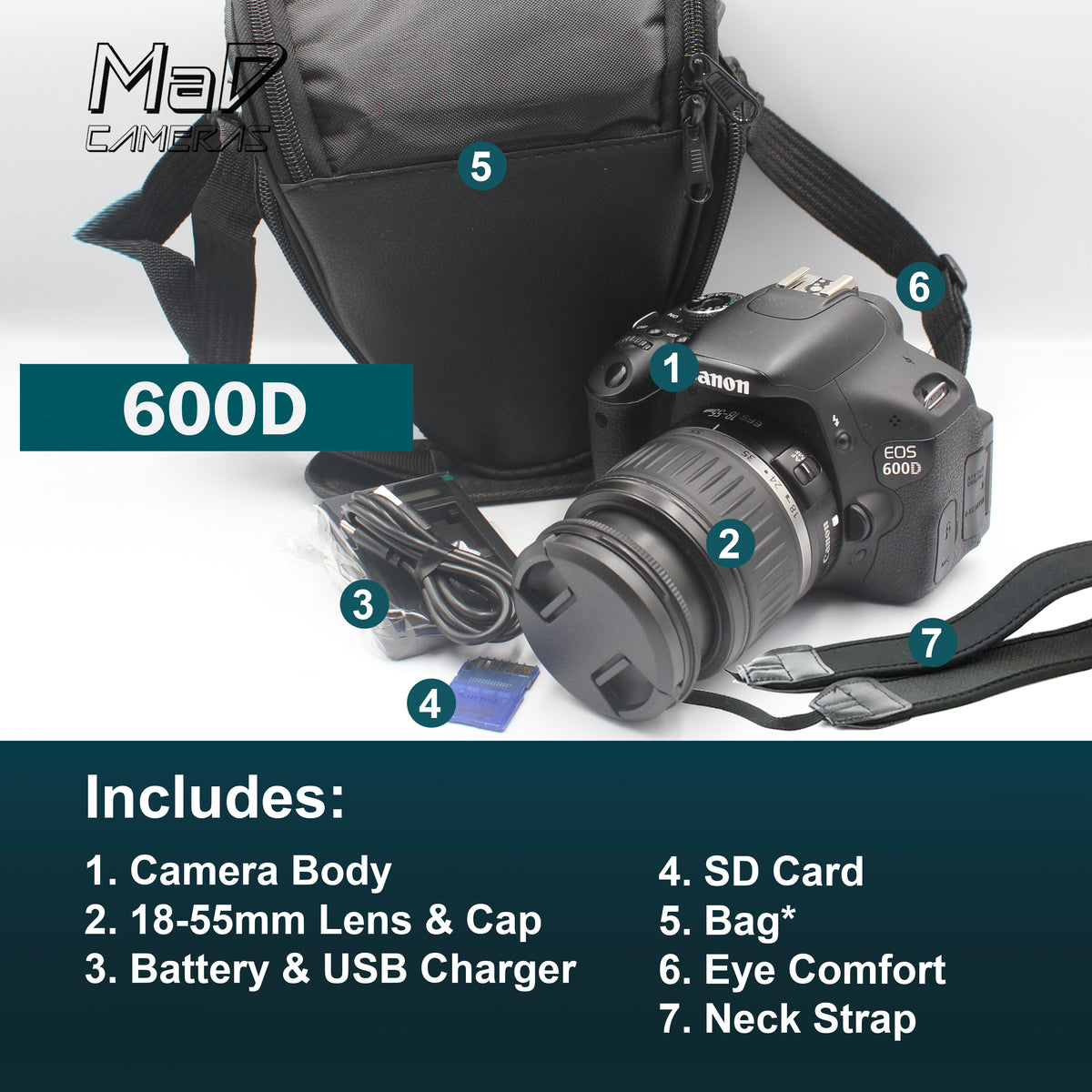 Canon EOS 600D Digital SLR Starter Set Bundle image 1