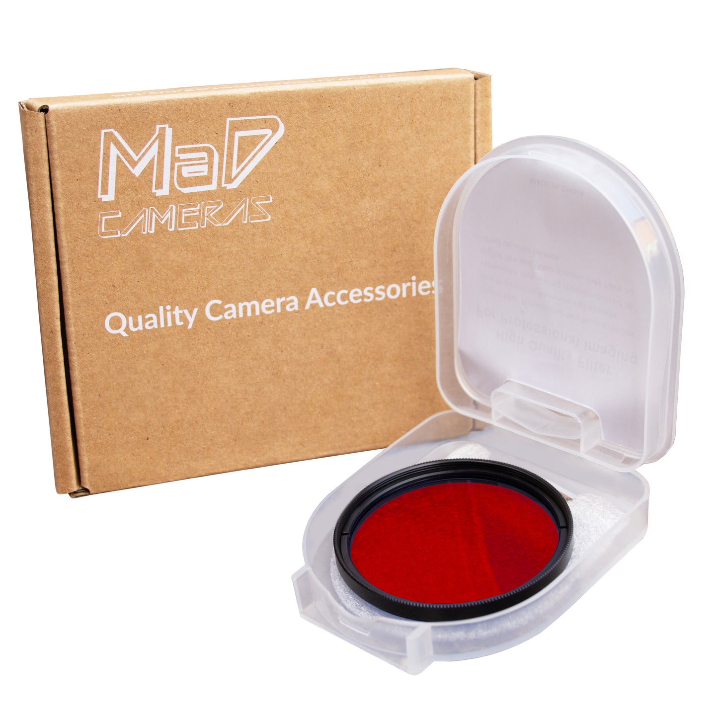 Red Full Colour Camera Lens Filter image 0