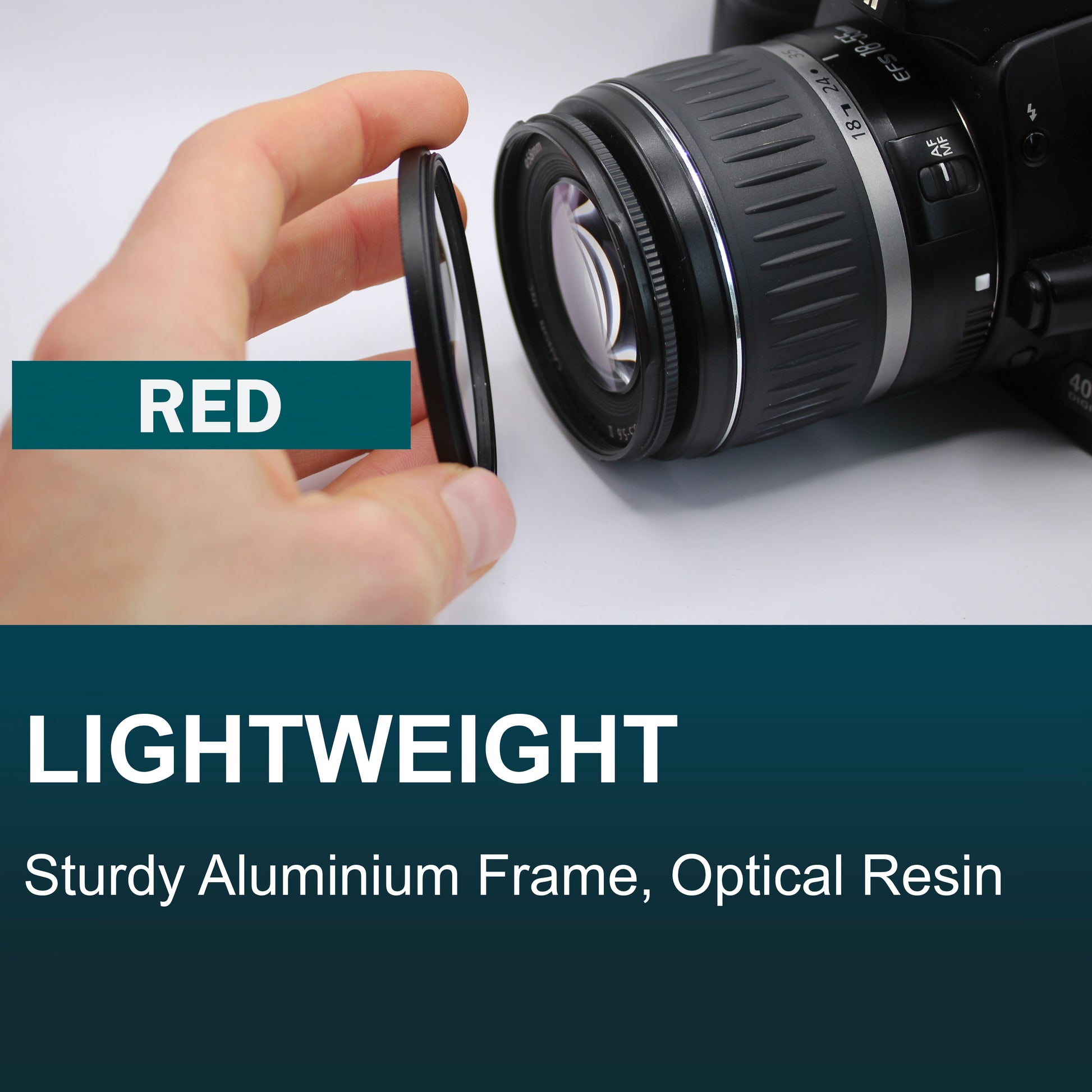 Red Full Colour Camera Lens Filter image 5
