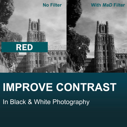Red Full Colour Camera Lens Filter image 1