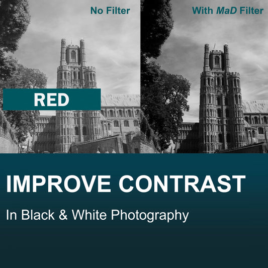 Red Full Colour Camera Lens Filter image 1