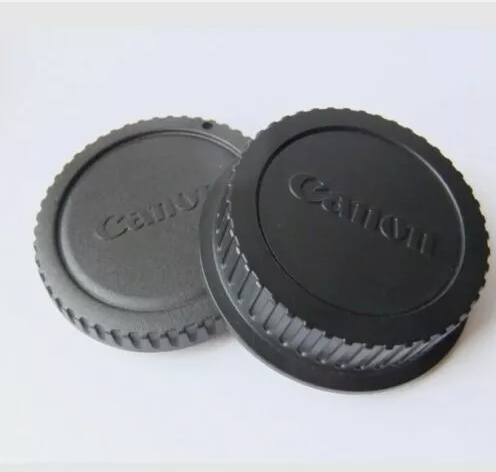 Genuine Canon Front Body Cap and Rear Lens Cap for Canon EF / EF-S Mount Cameras image 0
