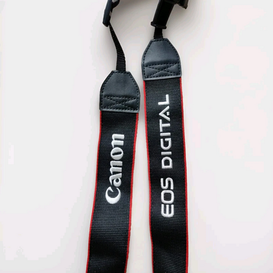 Canon EOS Digital Camera Strap - Standard - Red Trim For DSLR