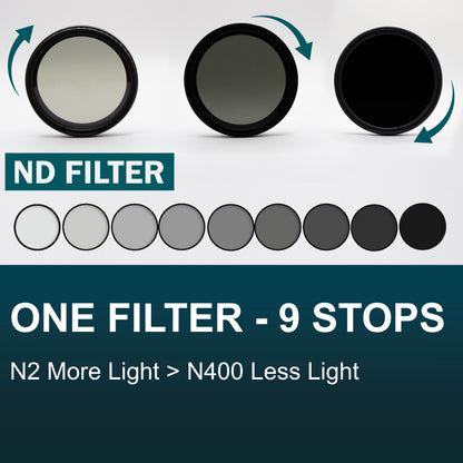 Variable Neutral Density ND Filter ND2-400 image 2