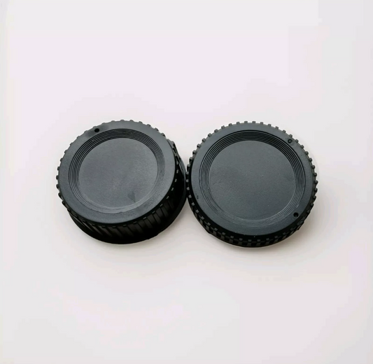 Front Body Cap and Rear Lens Cap for Nikon F Mount Cameras image 0