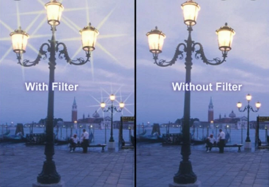Star Effect Camera Lens Filter 6 / 8 Point