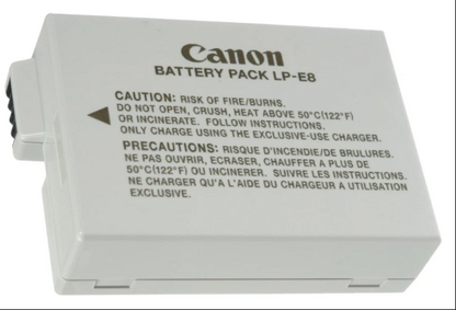 Canon LP-E8 Lithium-ion Battery For Canon 550D 600D 650D 700D DSLR Cameras (USED)