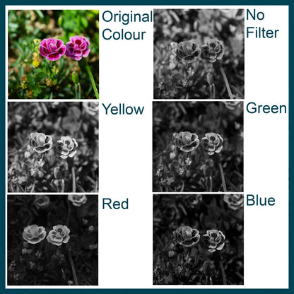 Blue Camera Lens Filter - Ideal for Black and White