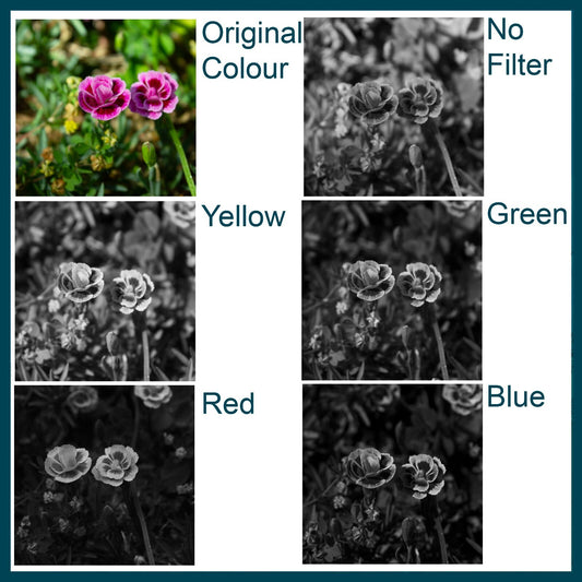 Blue Camera Lens Filter - Ideal for Black and White