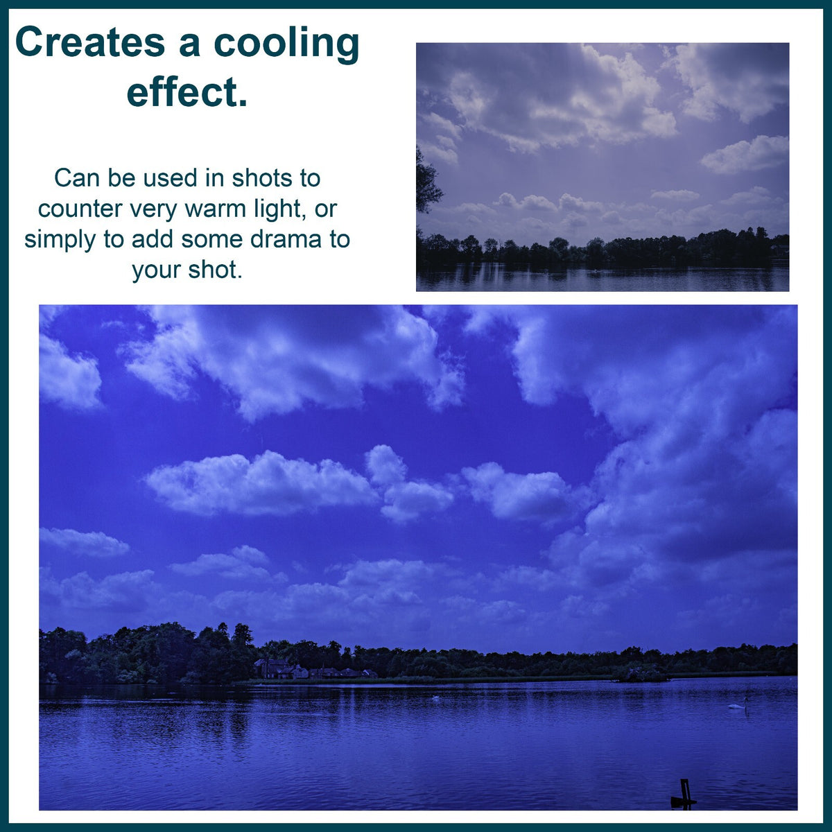 Blue Camera Lens Filter - Ideal for Black and White