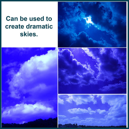 Blue Camera Lens Filter - Ideal for Black and White