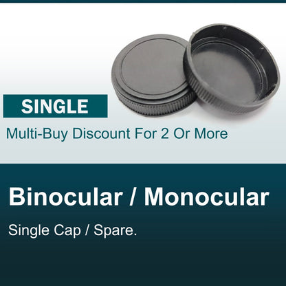 SINGLE Binoculars Plastic Eye Cap / Lens Cover End Cap - Various Sizes Selection