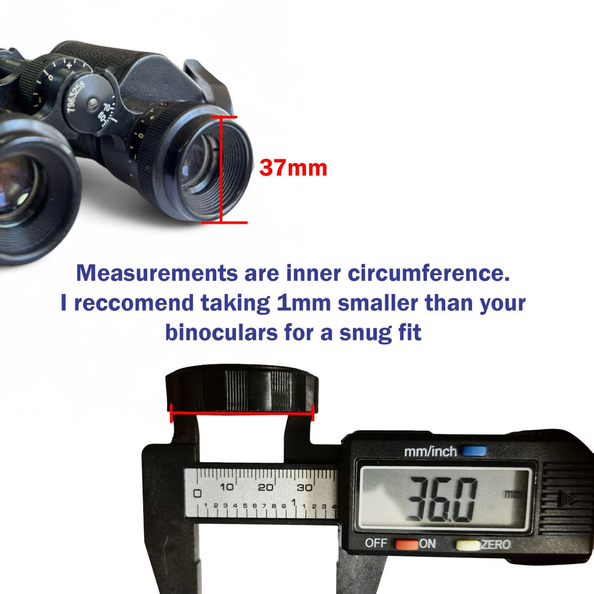 SINGLE Binoculars Plastic Eye Cap / Lens Cover End Cap - Various Sizes Selection