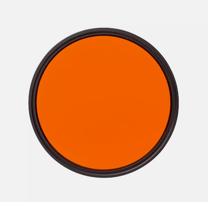 Orange Camera Lens Filter - High Contrast For Black and White Photography