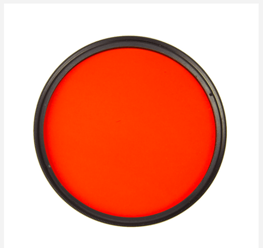 Red Camera Lens Filter - High Contrast for Black and White Photography