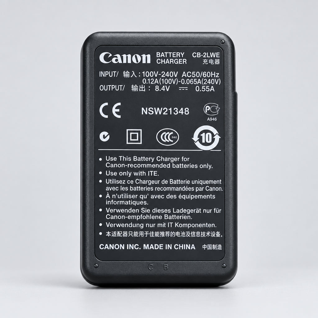 NB-2LH CB-2LWE Canon OEM Mains Battery Charger For EOS 350D 400D & PowerShot