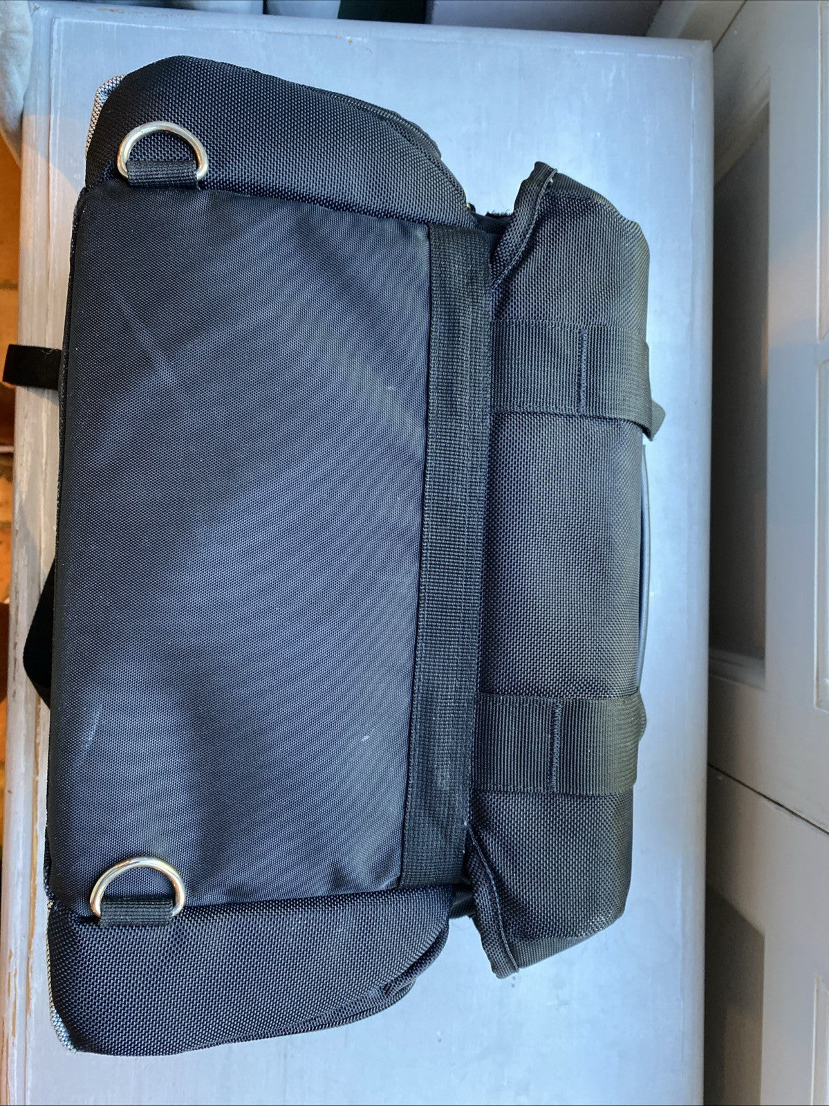 Canon D200 Delux Camera/ Gadget Bag, Silver Reflective Trim, Chromed Clips