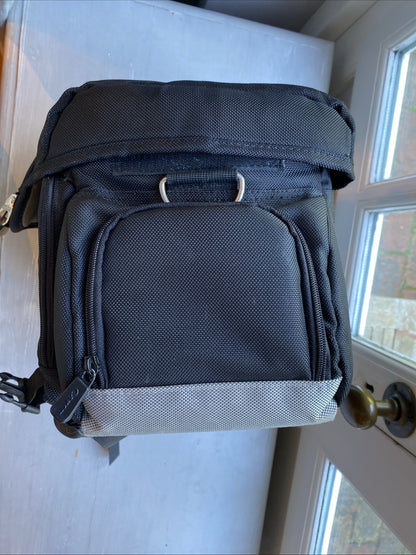 Canon D200 Delux Camera/ Gadget Bag, Silver Reflective Trim, Chromed Clips