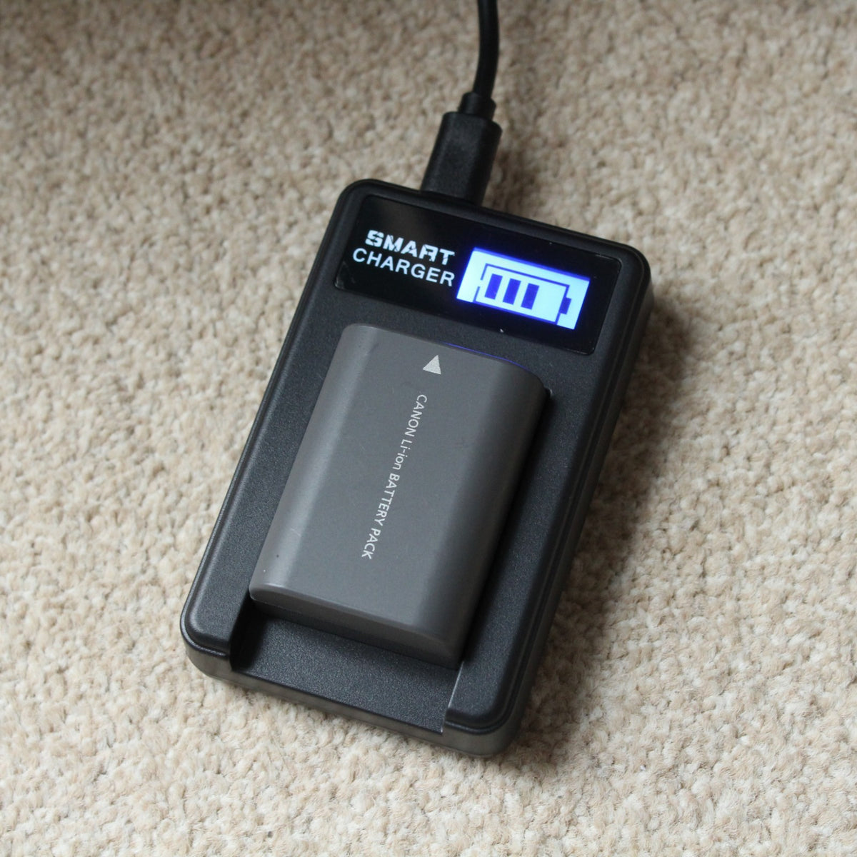 LP-E6 USB Battery Charger For Canon EOS 5D Mk II / III 6D 7D 60D 70D 80D 90D EOS R R5 R7