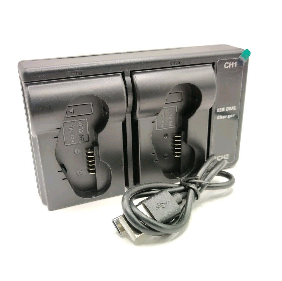 EN-EL18 / MH26a Dual USB Battery Charger For Nikon D4 D4S D5 D6 Digital Camera