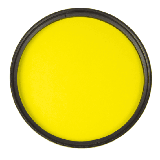 Yellow Camera Lens Filter - For Black and White Photography