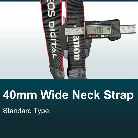 Canon EOS Digital Camera Strap - Standard - Red Trim For DSLR